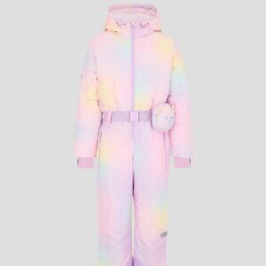 Winter Ski Multicolor Overall with belt and bag